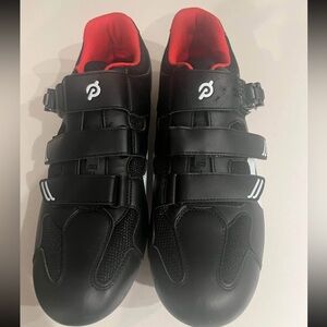 Peloton Black and Red Athletic Shoes for Performance